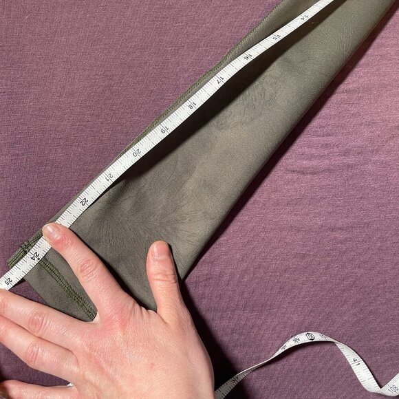 Zyia Active leggings in green with shadow floral pattern - size 2 - Picture 6 of 6